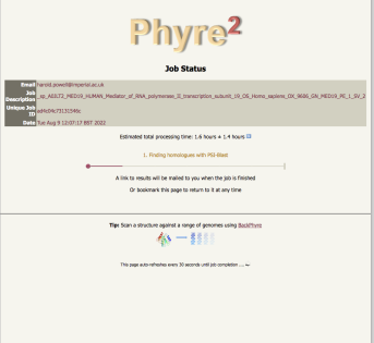 phyre2 home page